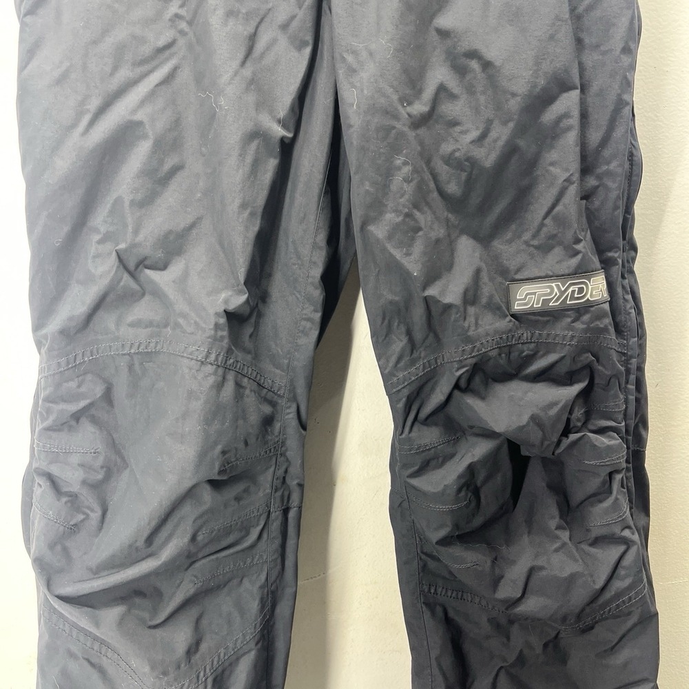 Vintage Entrant GII Spyder Ski Pants Men's Medium Black/Navy 90's Snow Pants - Picture 6 of 15